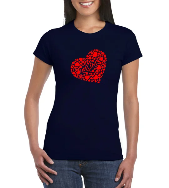 Mother's Day Loveheart Mum T-Shirt