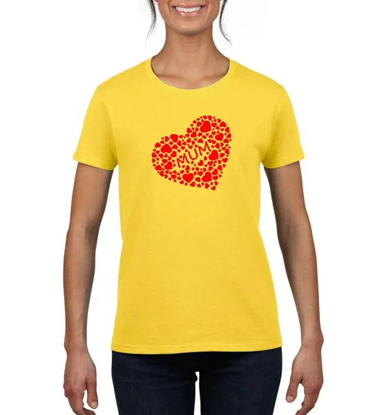 Mother's Day Loveheart Mum T-Shirt