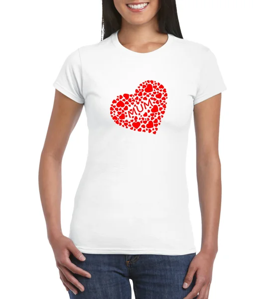 Mother's Day Loveheart Mum T-Shirt