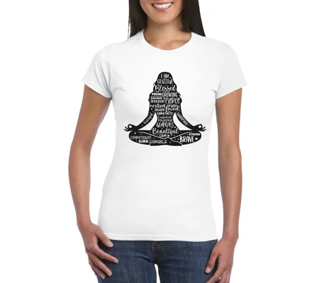 Positive Affermation Ladies Wellness T-Shirt