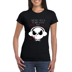 Jack Skellington Sometimes I Need To Be Alone Ladies T-Shirt