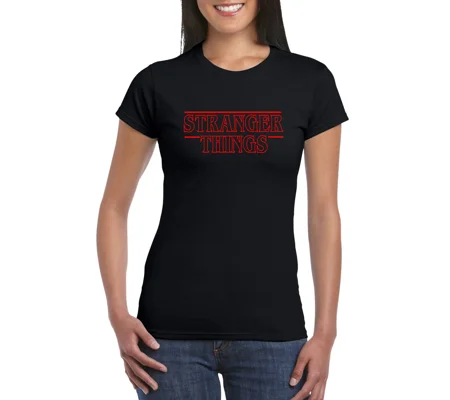 Stranger Things Logo Ladies T-Shirt