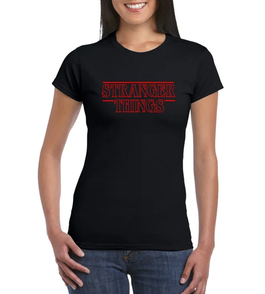 Stranger Things Logo Ladies T-Shirt