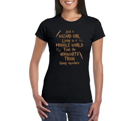 Wizard Girl Ladies T-Shirt