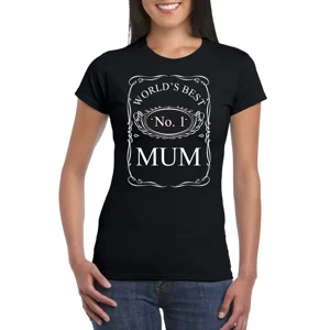 World's Best Number 1 Mum Ladies T-Shirt