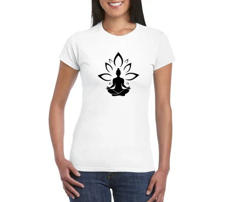Lotus Meditation Ladies T-Shirt
