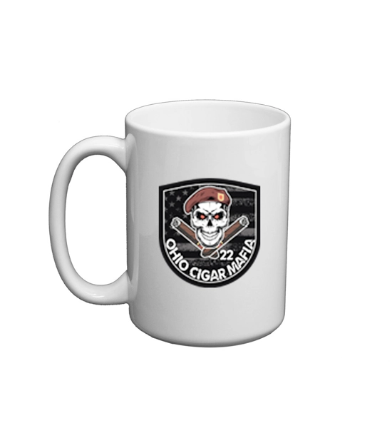 Ohio Cigar Mafia Mug with Shield logo