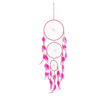 Pink Triple Dreamcatcher