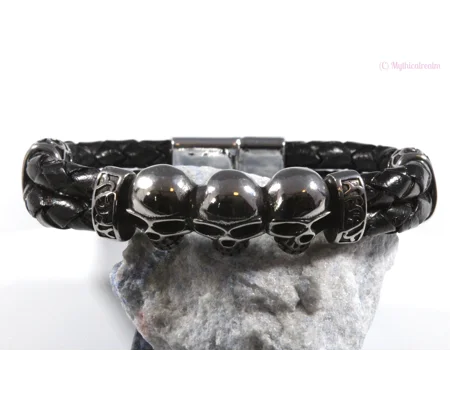 Mens/Unisex skull bracelet