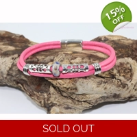 Leather and Stainless Steel Bracelet Style A1