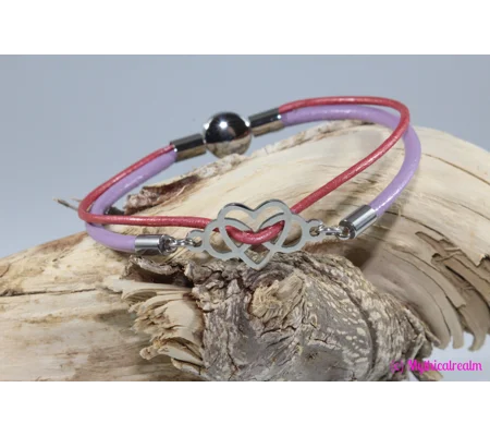 Leather and Stainless Steel Bracelet Style C3
