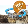 Leather and Stainless Steel Bracelet Style O