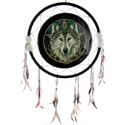 Wolf Head Dreamcatcher Wolf Head Dreamcatcher
