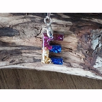 Resin Letter Pendant