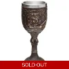 Decorative Brushed Gold Wood Effect Pirate Goblet