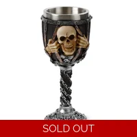 Decorative Skull with Chains Goblet