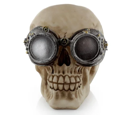 Steampunk Style Skull Ornament