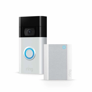 Ring Amazon Video Doorbell with chime | Batériový zvonček, 1080p HD video, pokročilá detekcia pohybu a jednoduchá inštalácia | S 30-dňovým skúšobným