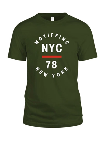 Motiff Leaf Green NYC Tee