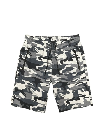 Cotton Blend Lounge Sweat Pants - Camo Grey