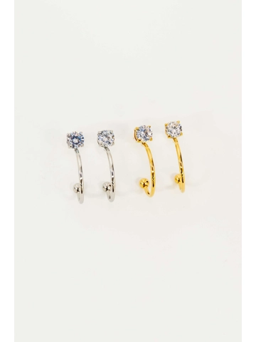 Classic Stone Stud Earrings