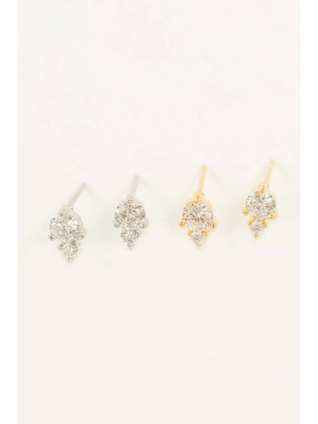 Mini Cluster Stud Earrings