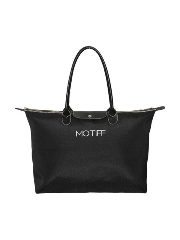 Motiff Single-Shoulder Lady Handbag - Black