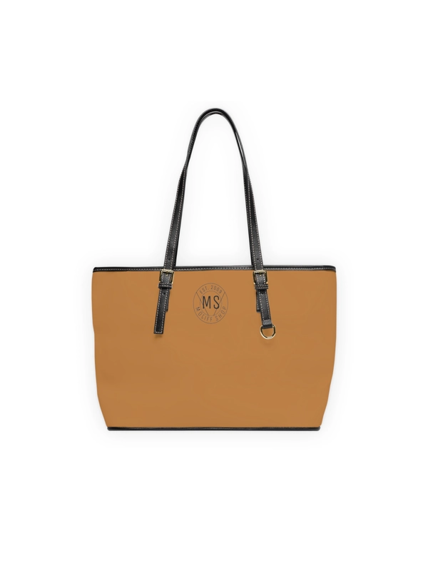 Motiff Leather Shoulder Bag - Brown