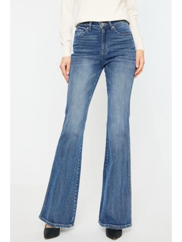 Kancan Cat's Whiskers High Waist Flare Jeans