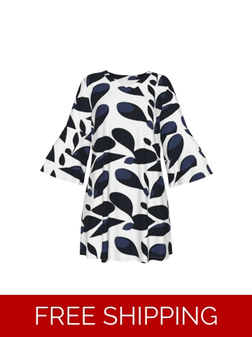 Motiff Stacked Ruffle Sleeve Dress