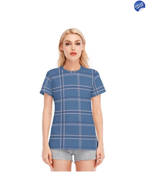 Motiff Women's Round Neck T-Shirt - Dark Blue