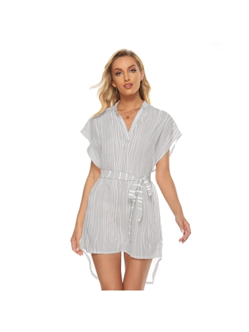 Motiff Casual Dress - Light Grey