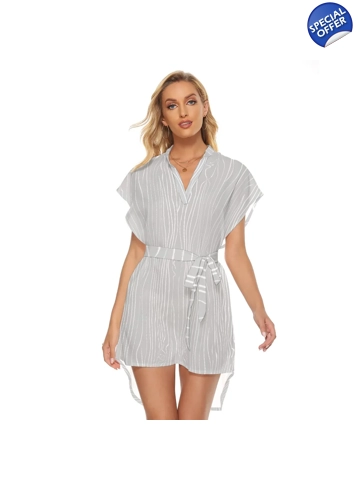 Motiff Casual Dress - Light Grey