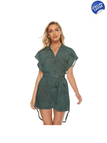 v=Motiff Casual Dress - Dark Teal