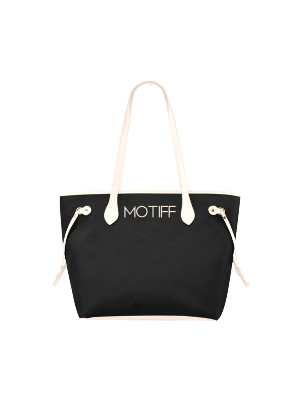 Motiff Clover Canvas Tote Bag - Black