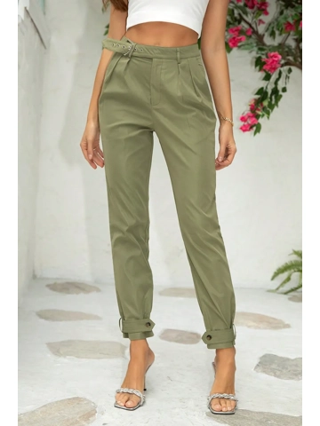 Belt Detail Jogger Pants