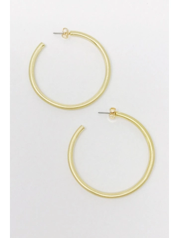 Smaller Jade Satin Finish Hoops