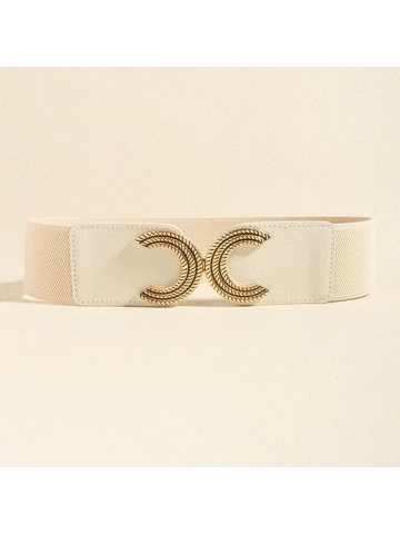 Double C Buckle Elastic Belt