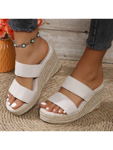 Open Toe Platform Wedge Sandals