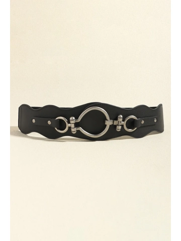 PU Leather Zinc Alloy Buckle Belt