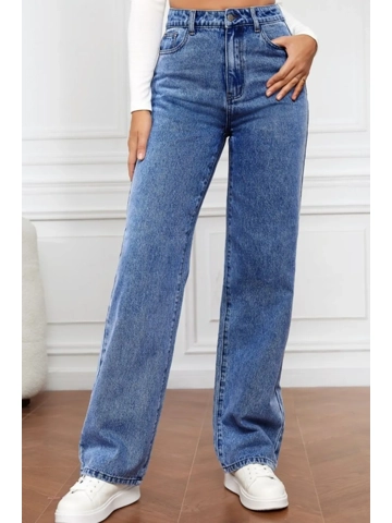 High Waist Straight Jeans