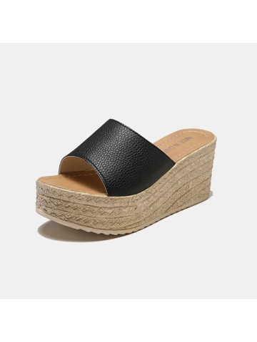 PU Leather Open Toe Sandals