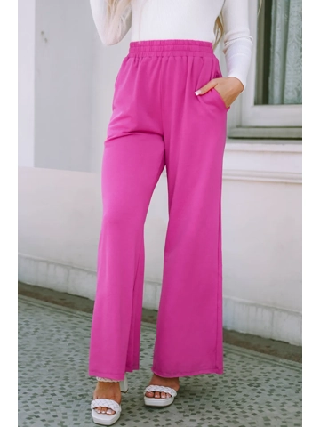 Elastic Waist Pants with Pockets