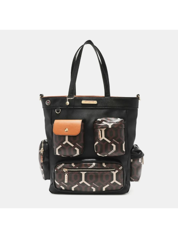 Nicole Lee USA Geometric Pattern Tote Bag