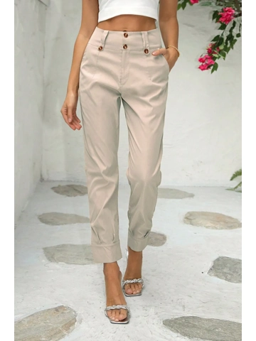 Straight Leg Pants with Pockets