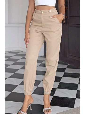 High Waist Pants with Pockets