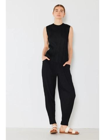 Marina West Swim Pleated Relaxed-Fit Slight Drop Crotch Jogger