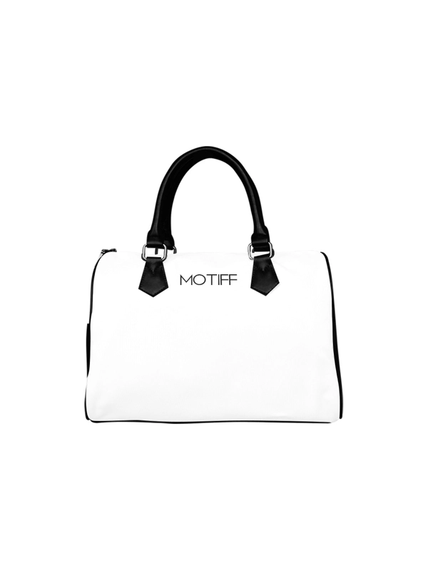 Motiff Boston Handbag - White