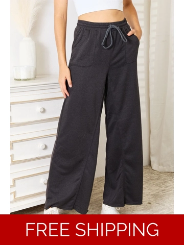 Basic Bae Wide Leg Pocketed Pants