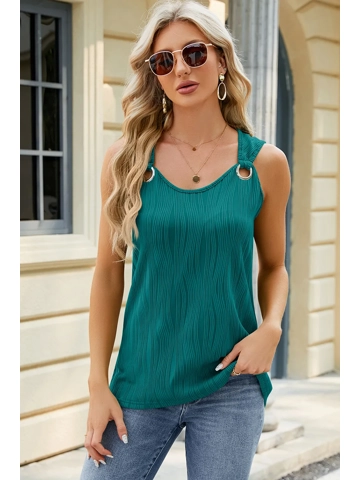 Round Neck Wide Strap Tank